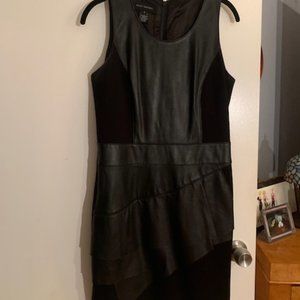 Leather Interplay Dress